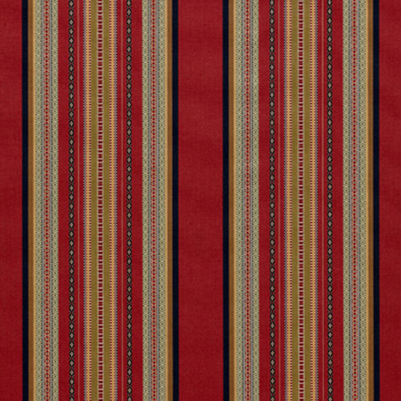 Wellington Stripe Multi On Spice 3322023 by Schumacher Designer Fabric CHROMA See Sample ITALY NOT APPLICABLE </p><p>Repeat: Horizontal: 9 1/4" (23CM) and Vertical: - 54" WIDE (137CM) - Swanky Fabrics -