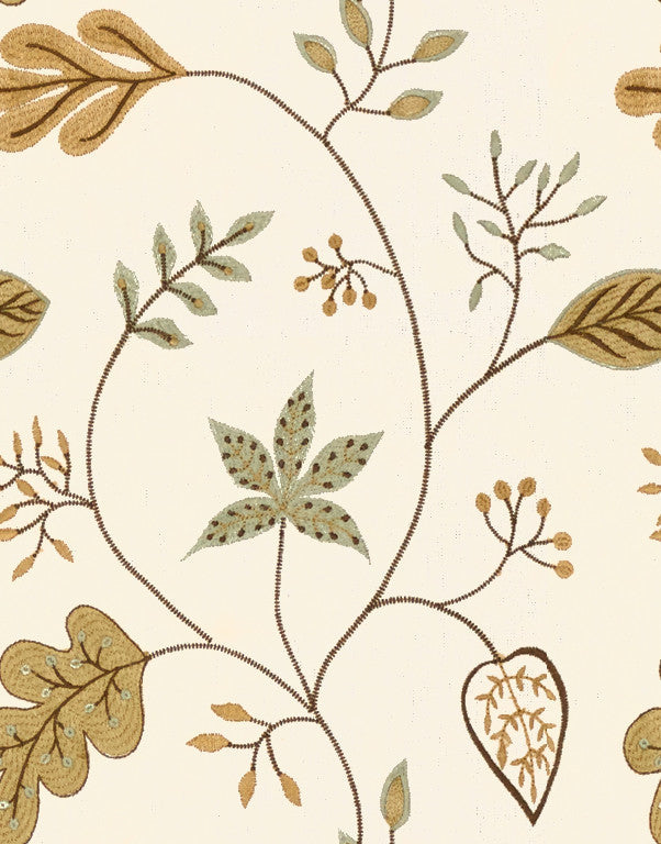 33255.1635 by Kravet Design Designer Fabric in our sample Linen 85%, Rayon Embroidered 15% India See Sample Horizontal: 12.5 inches and Vertical: 15.5 inches 51 inches - Swanky Fabrics -