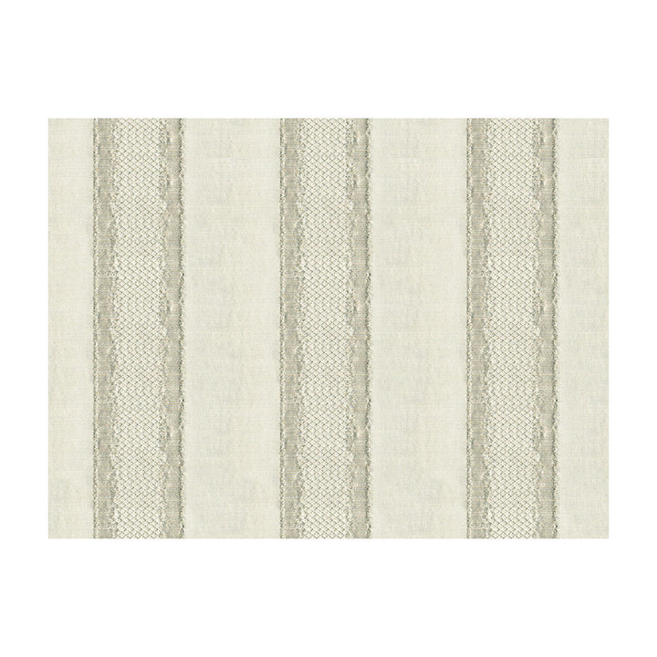 Gilded Stripe Platinum by Kravet Couture Designer Fabric MODERN LUXE LINEN - 39%;POLYESTER - 30%;VISCOSE - 24%;OTHER - 7% Netherlands MEDIUM Horizontal: 6 and Vertical: 56 - Swanky Fabrics -