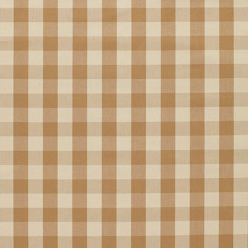 Montauk Check Tan 3352011 by Schumacher Designer Fabric SUMMER HOUSE COTTONS See Sample ITALY NOT APPLICABLE </p><p>Repeat: Horizontal: 1" (3CM) and Vertical: 1" (3CM) 58" WIDE (147CM) - Swanky Fabrics -