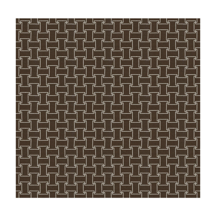 Link Up Walnut by Kravet Design Designer Fabric WATERWORKS II COLLECTION POLYESTER - 100% United States HEAVY Horizontal: 2.5 and Vertical: 2.5 54 - Swanky Fabrics -