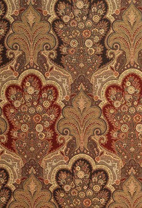 Schumacher Fabric New Castle Paisley Cranberry 3362013