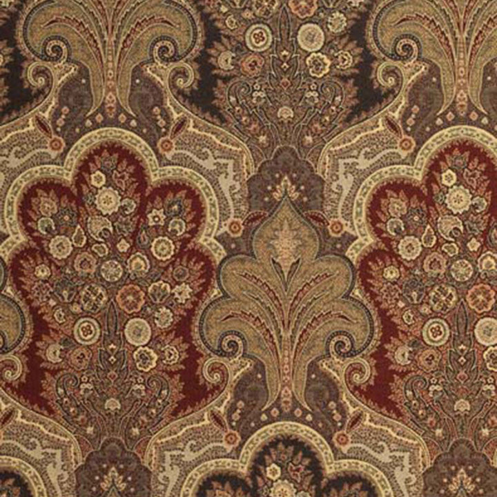 New Castle Paisley Cranberry 3362013 by Schumacher Fabric Schumacher Fabric New Castle Paisley Cranberry 3362013Fabric COTTON 56% ITALY </p><p>Repeat: H: HORZ. 13 1/2" (34CM) , V: VERT. 22 1/2" (57CM) 53 - Fabric Carolina -
