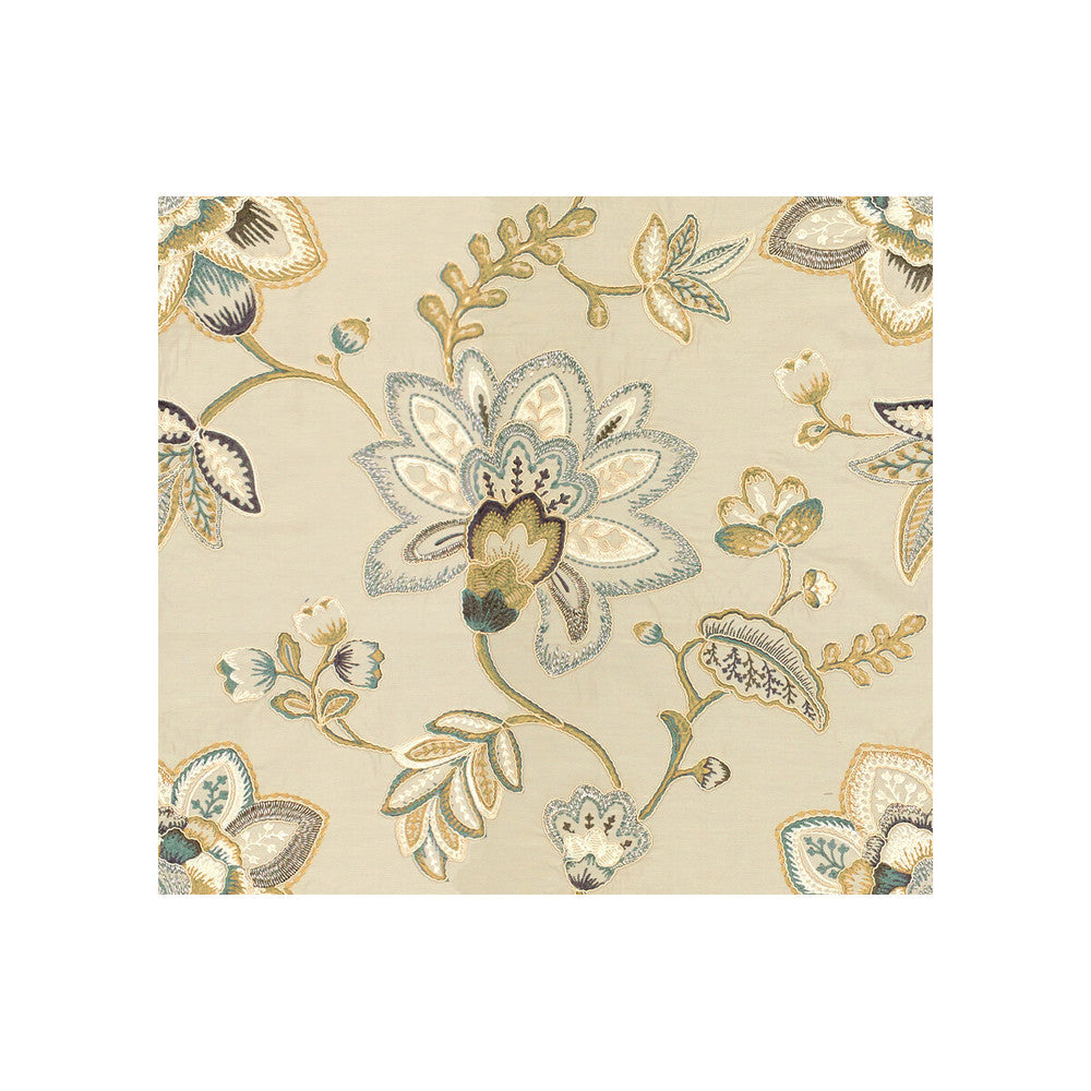 Gilded Plaza Platinum by Kravet Couture Designer Fabric MODERN LUXE COTTON - 59%;BEMBERG - 41% India - Horizontal: 25 and Vertical: 23 50 - Swanky Fabrics -