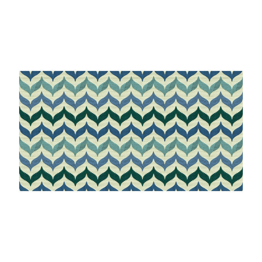 Andora Mermaid by Kravet Contract Designer Fabric JONATHAN ADLER CLARITY COTTON - 43%;NYLON - 30%;RECYCLED POLYESTER - 27% United States HEAVY Horizontal: 2.5 and Vertical: 7 54 - Swanky Fabrics -