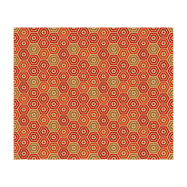 Palencia Persimmon by Kravet Design Designer Fabric JONATHAN ADLER PERFORMANCE FABRICS COTTON - 49%;NYLON - 34%;POLYESTER - 17% United States HEAVY Horizontal: 5 and Vertical: 4 54 - Swanky Fabrics -