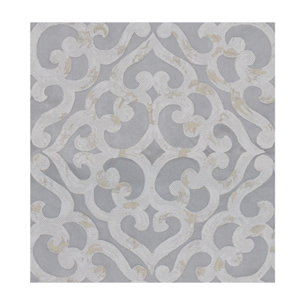 Kurrajong Silver by Kravet Design Designer Fabric CANDICE OLSON COLLECTION VISCOSE - 58%;POLYESTER - 22%;ACRYLIC - 20% India LIGHT Horizontal: 18.5 and Vertical: 20.5 54 - Swanky Fabrics -