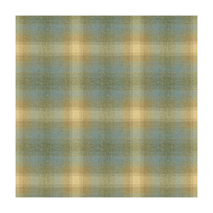 Toboggan Plaid Silver Blue by Kravet Couture Designer Fabric BARBARA BARRY CHALET MERINO WOOL - 100% United Kingdom MEDIUM Horizontal: 11 and Vertical: 11.5 58 - Swanky Fabrics -