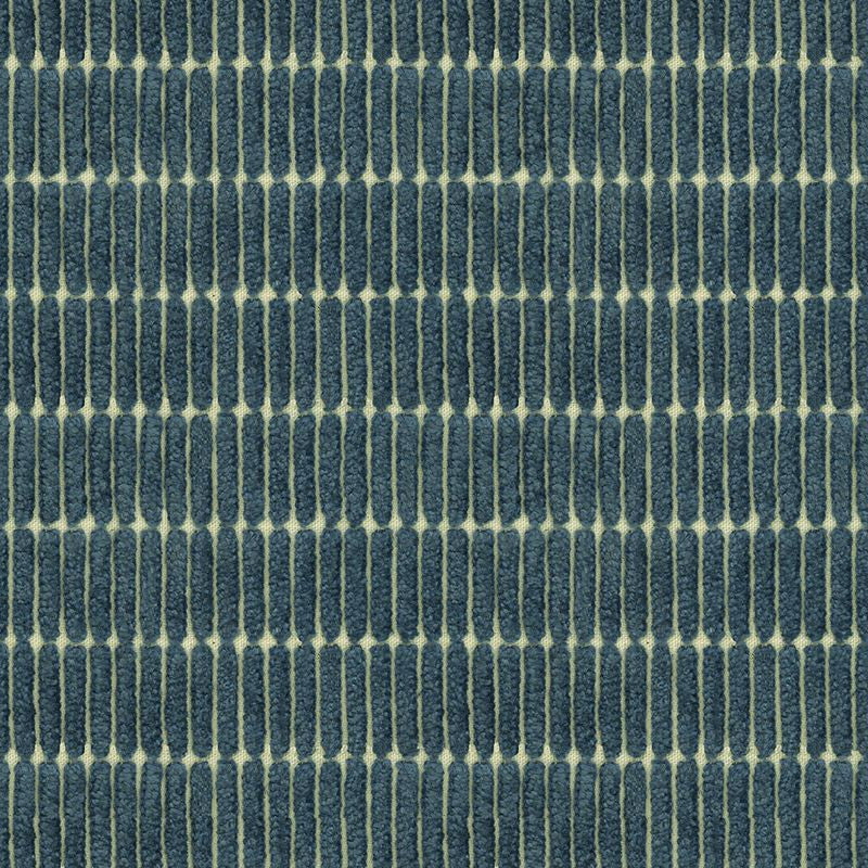 34106.51 by Kravet Couture Designer Fabric Indigo Viscose 38%, Cotton 37%, Linen 25% Italy Heavy Horizontal: see sample and Vertical: see sample 55 inches - Swanky Fabrics -