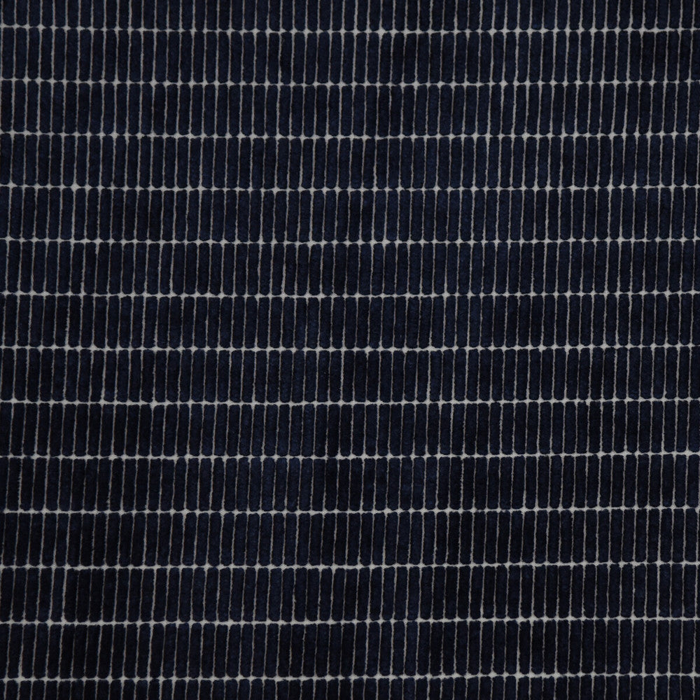 Boarding Pass Ink by Kravet Couture Designer Fabric INDIGO VISCOSE - 38%;COTTON - 37%;LINEN - 25% Italy HEAVY Horizontal: - and Vertical: 1.2 55 - Swanky Fabrics -