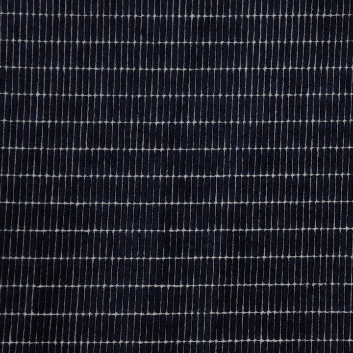Boarding Pass Ink by Kravet Couture Designer Fabric INDIGO VISCOSE - 38%;COTTON - 37%;LINEN - 25% Italy HEAVY Horizontal: - and Vertical: 1.2 55 - Swanky Fabrics -