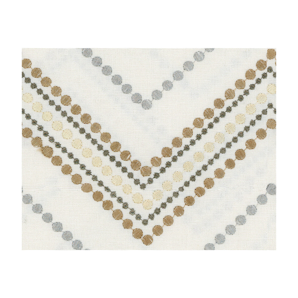 Azariah Bronze by Kravet Design Designer Fabric CANDICE OLSON COLLECTION COTTON - 75%;VISCOSE - 20%;ZARI - 5% India MEDIUM Horizontal: 6.5 and Vertical: 5 51 - Swanky Fabrics -