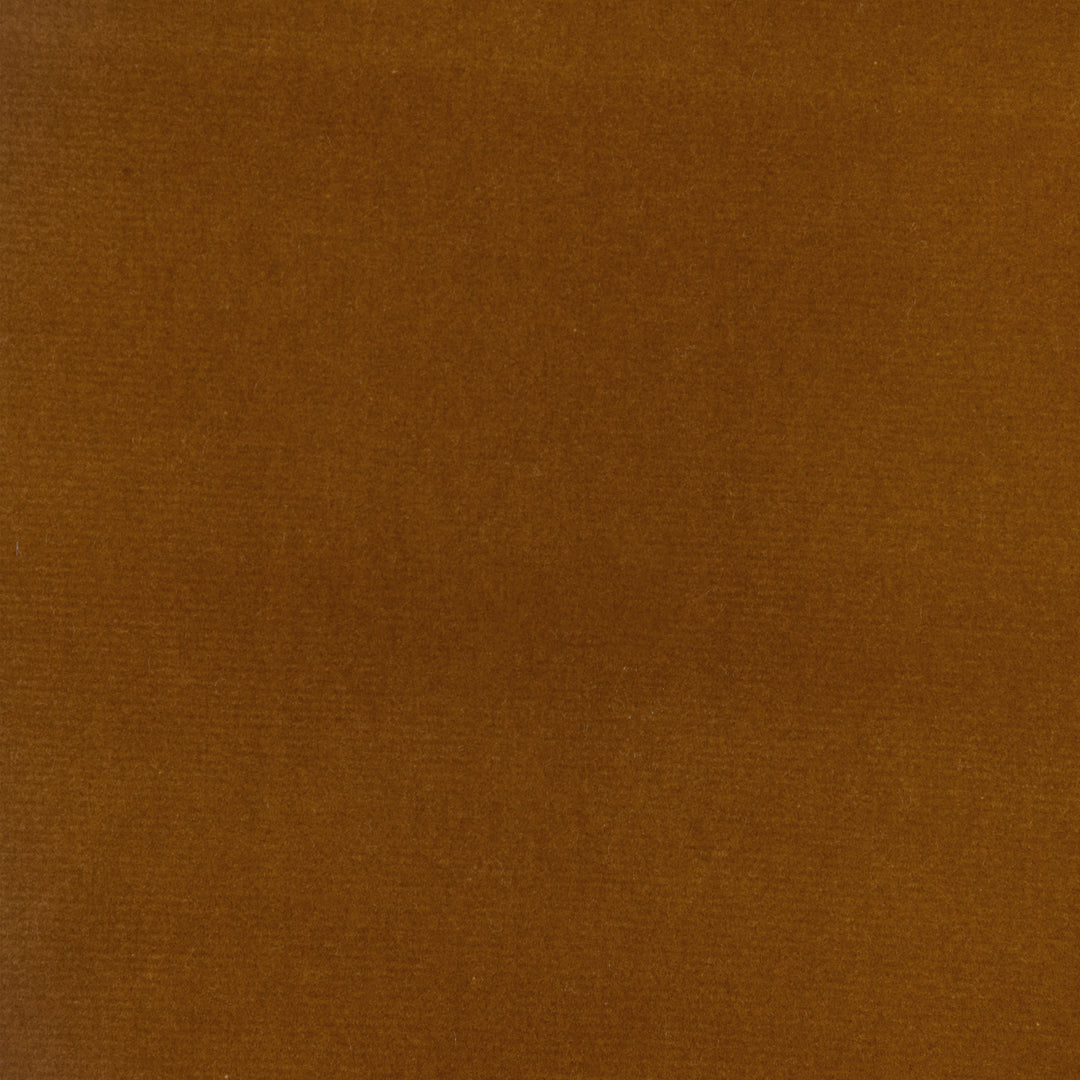 Brunschwig & Fils Fabric Cluny Velvet Linen - Cognac