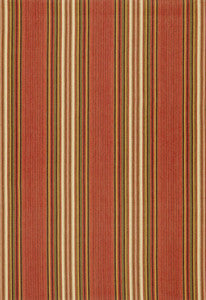Schumacher Fabric Hamel Stripe Brick 3422003