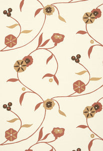 Schumacher Fabric Indira Embroidery Spice 3438001