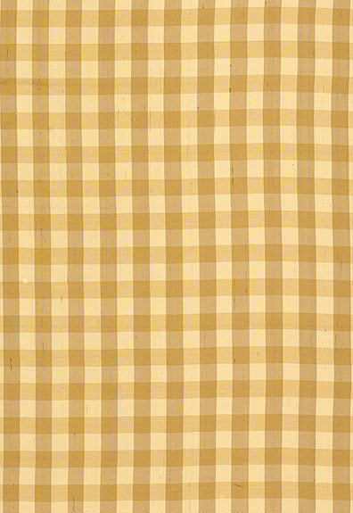 Inglebury Silk Check Coin 3439001 by Schumacher Designer Fabric - 100% Silk Martindale 1,000 Horizontal: 1.125 and Vertical: 1.125 54 - Swanky Fabrics -