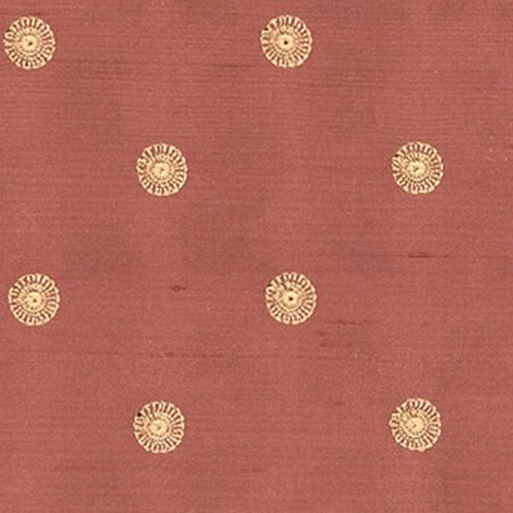 Lucille Dot Embroidery Copper 3448002 by Schumacher Designer Fabric KEMPTON HOUSE S06 See Sample CHINA LIGHT DUTY </p><p>Repeat: Horizontal: 1 1/8" (3CM) and Vertical: 2 1/4" (6CM) 51" WIDE (130CM) - Swanky Fabrics -
