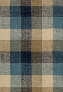 Schumacher Fabric Graylyn Plaid Indigo 3452002