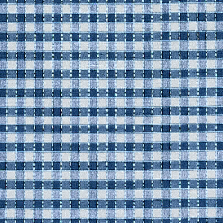 Ingrid Silk Check Blue 3453004 by Schumacher Fabric Schumacher Fabric Ingrid Silk Check Blue 3453004Fabric SILK 100% INDIA </p><p>Repeat: H: HORZ. 1" (3CM) , V: VERT. 1" (3CM) 54 - Fabric Carolina -