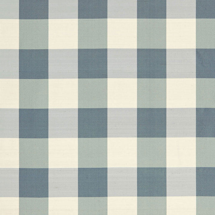 Montgomery Silk Plaid Lakeside 3455001 by Schumacher Designer Fabric CHROMA SILK 100% CHINA WYZENBEEK 7,000 </p><p>Repeat: Horizontal: 7 1/2" (19CM) and Vertical: 7 1/2" (19CM) 53 - Swanky Fabrics -