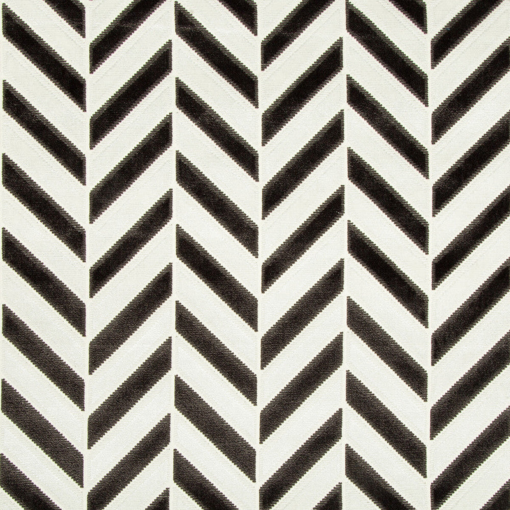 Pinnacle Velvet Ivory/Noir by Kravet Couture Fabric Kravet Couture Fabric Pinnacle Velvet Ivory/NoirFabric ARTISAN VELVETS VISCOSE - 58%;COTTON - 42% India </p><p>Repeat: H: 4.49, V: 1.85 54 - Fabric Carolina -