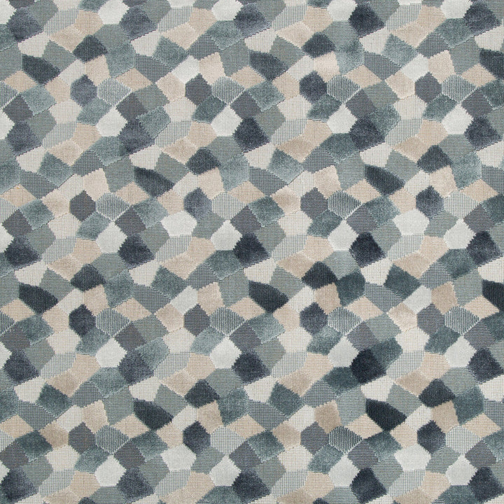Modern Mosaic Harbor by Kravet Couture Fabric Kravet Couture Fabric Modern Mosaic HarborFabric ARTISAN VELVETS VISCOSE - 81%;COTTON - 10%;POLYESTER - 9% Belgium </p><p>Repeat: H: 9, V: 9 53.5 - Fabric Carolina -