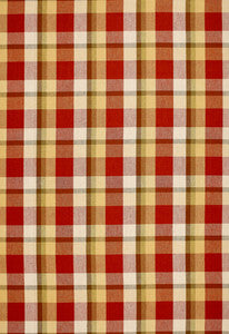 Schumacher Fabric Augusta Linen Plaid Orchard 3484000