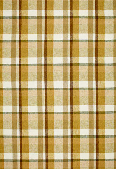 Augusta Linen Plaid Sand Dune 3484001 by Schumacher Designer Fabric Chroma 100% Linen Martindale 16,000 Horizontal: 7 and Vertical: 6.875 54 - Swanky Fabrics -