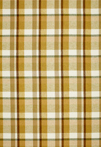 Schumacher Fabric Augusta Linen Plaid Sand Dune 3484001