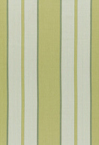 Schumacher Fabric Summerside Stripe Pear 3486001