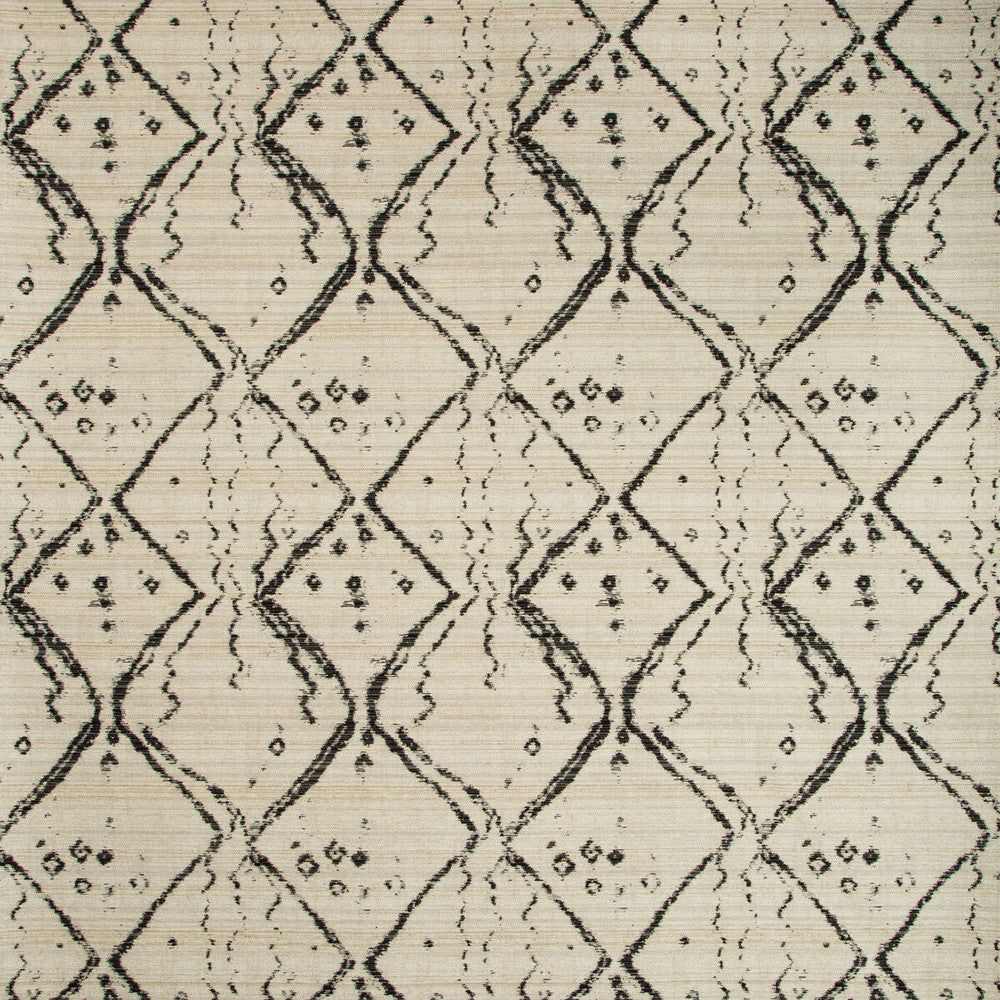 Globe Trot Nero by Kravet Design Designer Fabric NATE BERKUS WELL-TRAVELED COTTON - 90%;POLYESTER - 10% United States HEAVY Horizontal: 14.25 and Vertical: 26.44 56.75 - Swanky Fabrics -