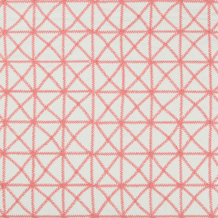 X-Squared Pink by Kravet Design Designer Fabric KATE SPADE AMUSEMENTS COTTON - 63%;LINEN - 27%;SPUN POLYESTER - 10% India Horizontal: 8.5 and Vertical: 11.25 52 - Swanky Fabrics -