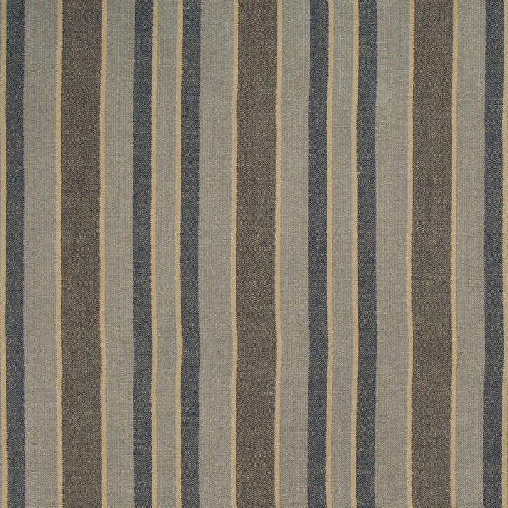 Bondi Stripe Denim by Kravet Design Designer Fabric NATE BERKUS WELL-TRAVELED LINEN - 100% India LIGHT Horizontal: 10.375 and Vertical: 0 54 - Swanky Fabrics -