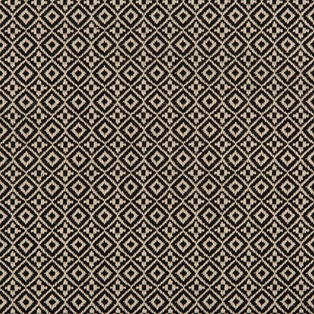 Attribute Grid Nero by Kravet Design Designer Fabric NATE BERKUS WELL-TRAVELED COTTON - 96%;POLYCOTTON - 4% India HEAVY Horizontal: 0.6 and Vertical: 0.6 55 - Swanky Fabrics -