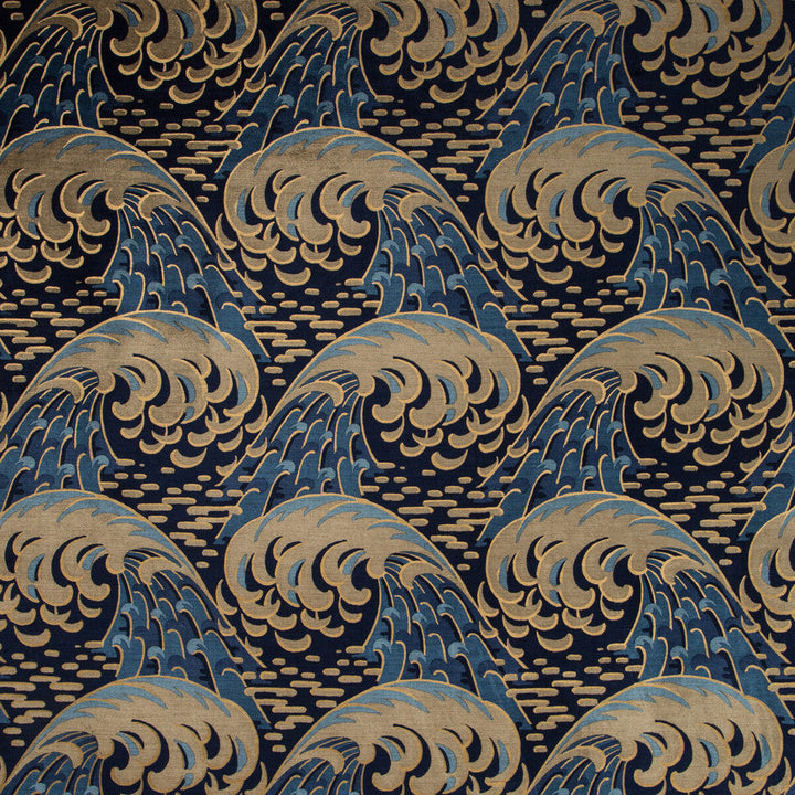 Kaiyou Indigo by Kravet Couture Designer Fabric IZU COLLECTION VISCOSE - 60%;COTTON - 40% Thailand MEDIUM Horizontal: 13.5 and Vertical: 18.53 54 - Swanky Fabrics -