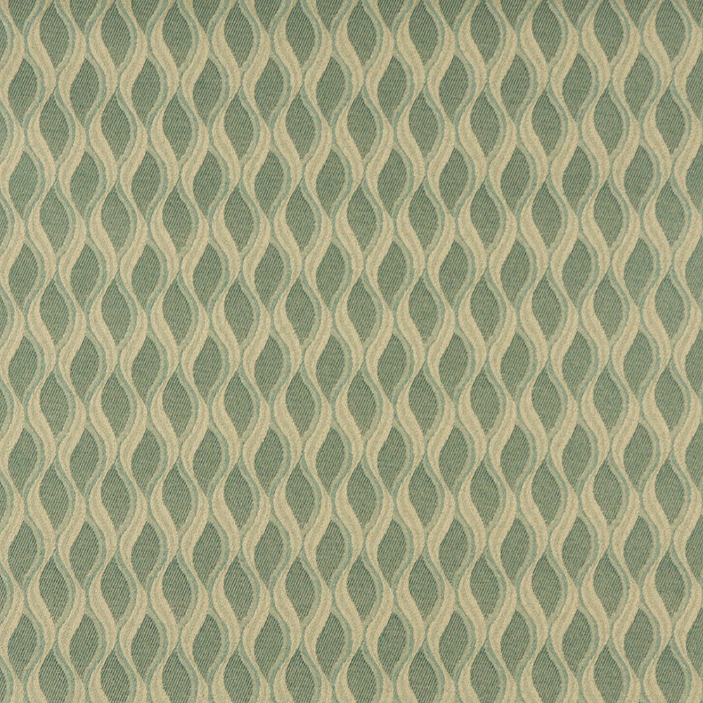 3552 Celadon by Charlotte Designer Fabric Decorative Durables XII 100% Woven Polyester Made In USA Exceeds 150,000 Wyzenbeek Rubs (Heavy Duty) Horizontal: 1.25" x Vertical: 2" 54 Inches - Swanky Fabrics -