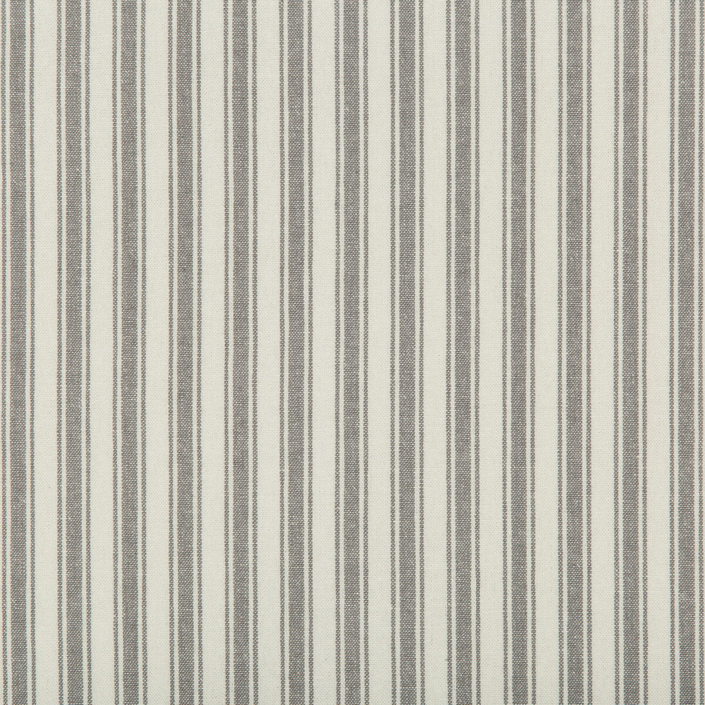 Seastripe Graphite by Kravet Basics Designer Fabric BERMUDA COTTON - 100% China HEAVY Horizontal: and Vertical: 54 - Swanky Fabrics -