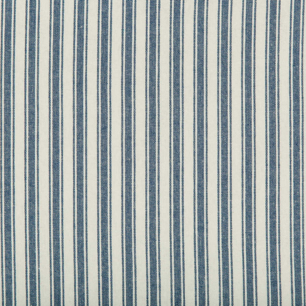 Seastripe Marine by Kravet Basics Designer Fabric BERMUDA COTTON - 100% China HEAVY Horizontal: and Vertical: 54 - Swanky Fabrics -