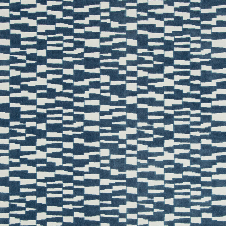 Mod Velvet Marine by Kravet Basics Designer Fabric BERMUDA POLYESTER - 68%;VISCOSE - 32% India HEAVY Horizontal: 13.5 and Vertical: 7.75 54 - Swanky Fabrics -