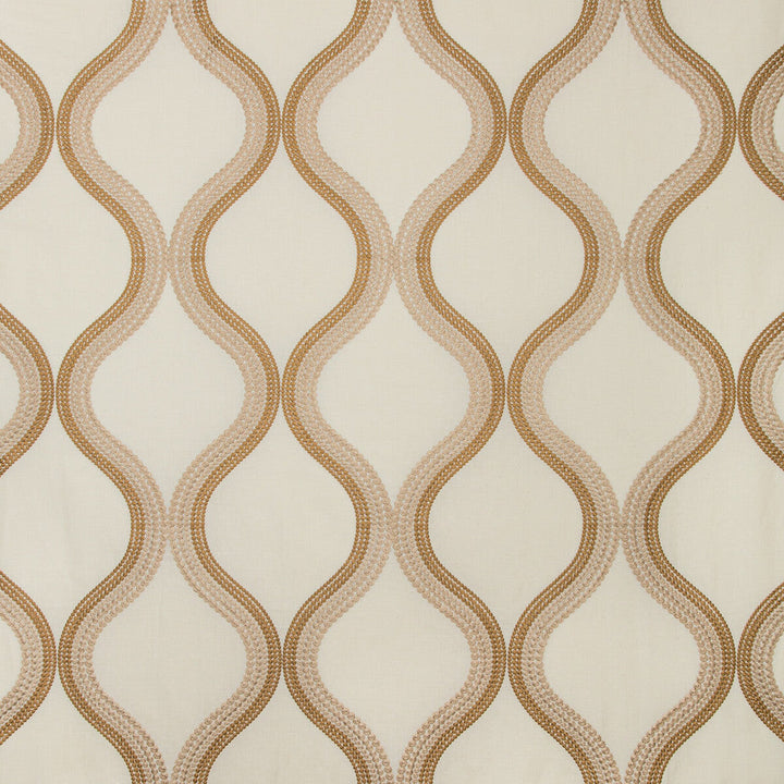 Wandering Ivory/Gold by Kravet Couture Designer Fabric MODERN COLORS-SOJOURN COLLECTION LINEN - 43%;COTTON - 28%;VISCOSE - 20%;SPUN POLYESTER - 9% India LIGHT Horizontal: 12.7 and Vertical: 31.4 51 - Swanky Fabrics -