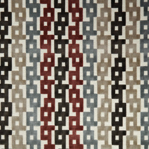 Kravet Fabric Chain Velvet Paprika/Grey