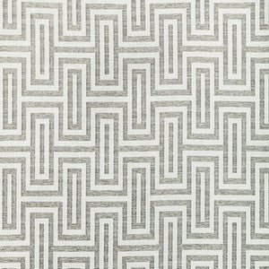 Kravet Fabric Geo Glam Ivory Platinum