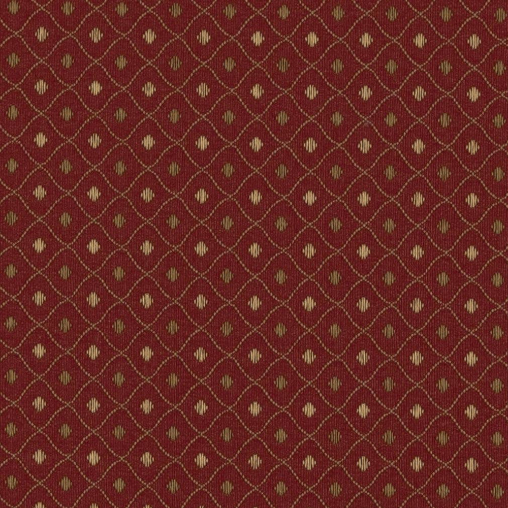 3670 Crimson by Charlotte Designer Fabric Ring Book Page #3 100% Woven Polyester Asia Exceeds 120,000 Wyzenbeek Rubs (Heavy Duty) </p><p>Repeat: Horizontal: 1.5" x Vertical: 1.5" 54 Inches - Swanky Fabrics -