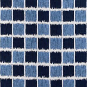 Kravet Fabric Ikat Squares Marine 36936.5.0