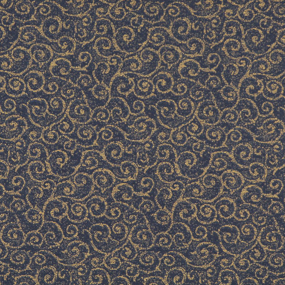 3769 Navy by Charlotte Designer Fabric Decorative Durables XI 45% Cotton, 44% Polyester, 11% Acrylic Made In USA Exceeds 150,000 Wyzenbeek Rubs (Heavy Duty) Horizontal: 6.75" x Vertical: 13.5" 54 Inches - Swanky Fabrics -