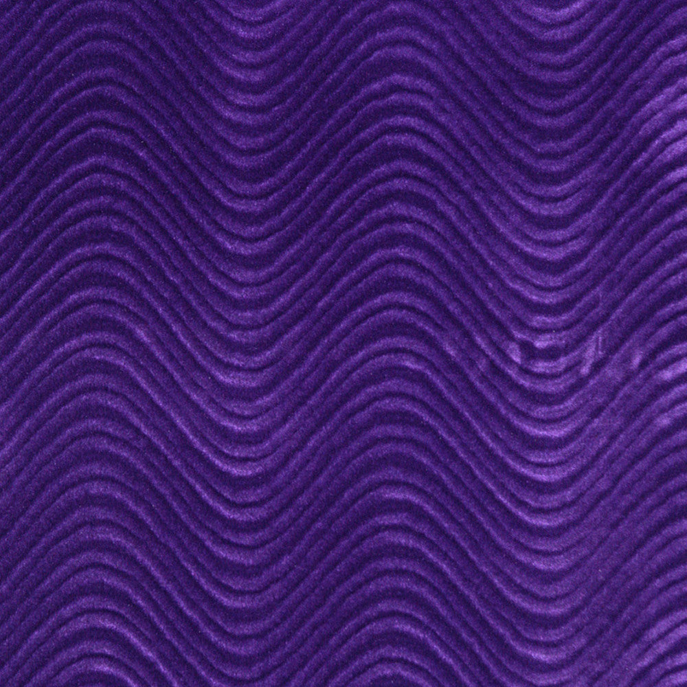 3840 Purple Swirl by Charlotte Designer Fabric Vivid Velvets 100% Nylon Velvet Made In USA Exceeds 100,000 Wyzenbeek Rubs (Heavy Duty) Horizontal: 6" x Vertical: 1" 54 Inches - Swanky Fabrics -