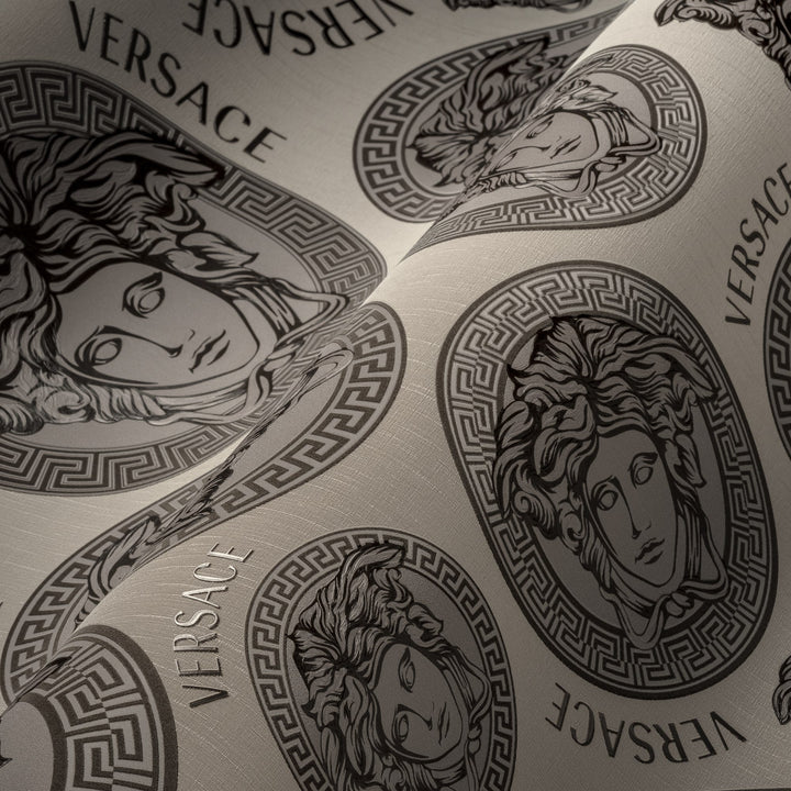 Monarch Greyscale 386112X by Versace Designer Wallpaper