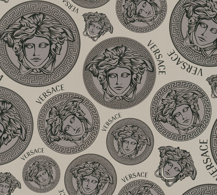 Monarch Greyscale 386112X by Versace Designer Wallpaper