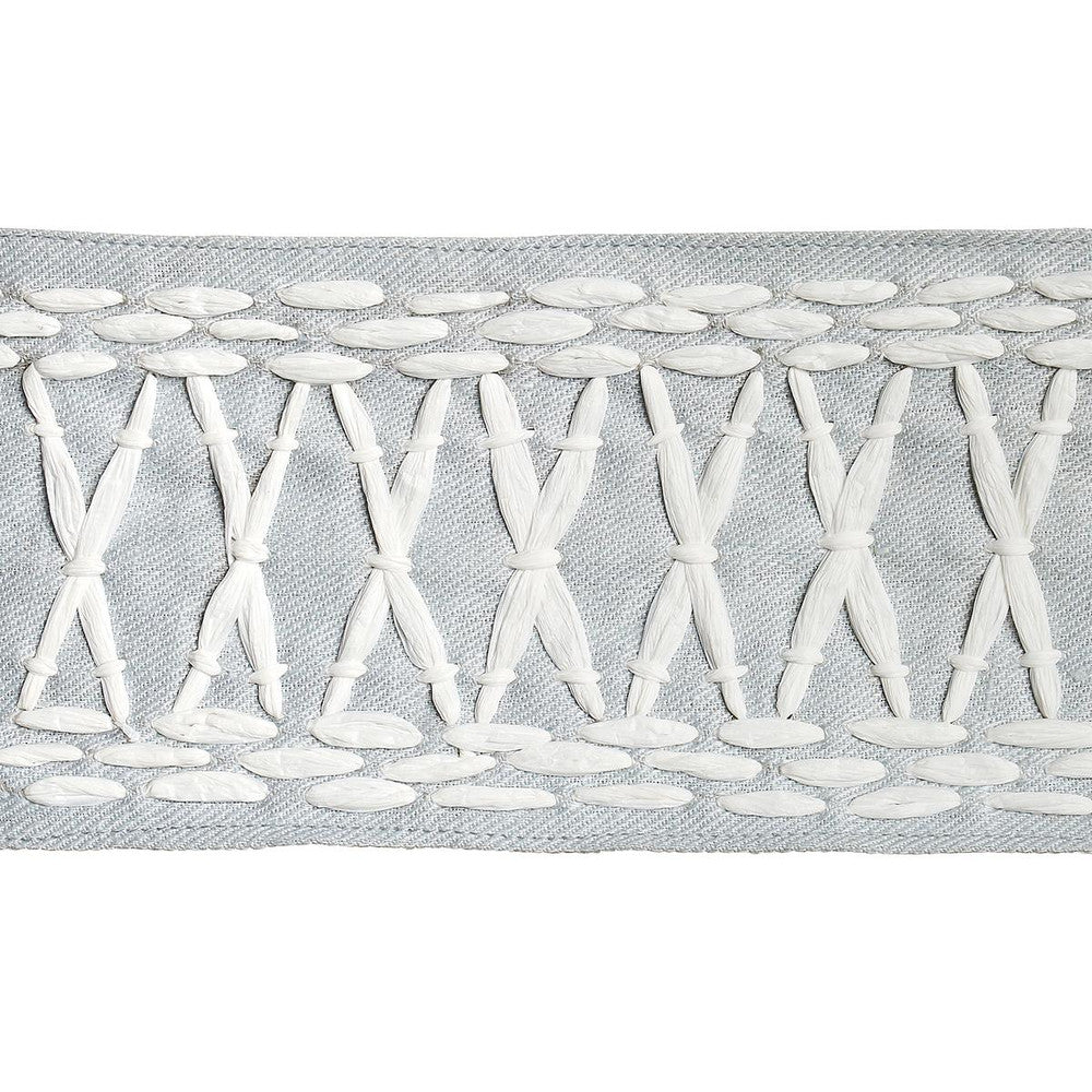 Tikki Tape Sky 69304 by Schumacher Designer Trim Mary Mcdonald 1.0" - Swanky Fabrics -