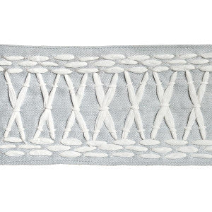 Schumacher Trim Tikki Tape Sky 69304